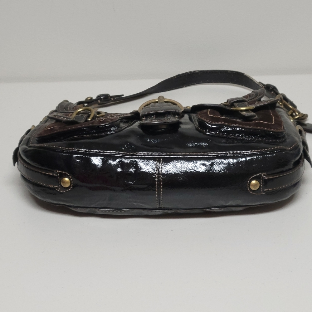 Coach Vintage Legacy Garcia Hobo Shoulder Bag Patent Brown Leather. - Picture 3 of 16